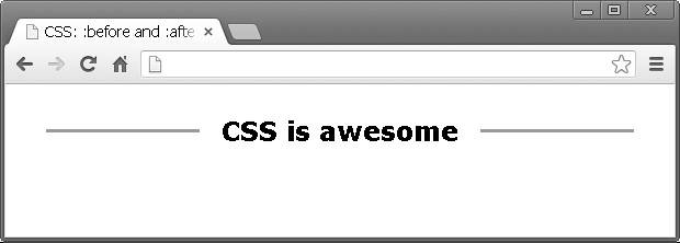 CSS: :before and :after pseudo elements in practice