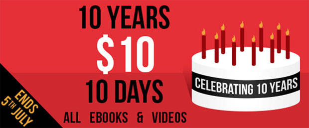 Packt Publishing celebrates 10 years with a special $10 offer